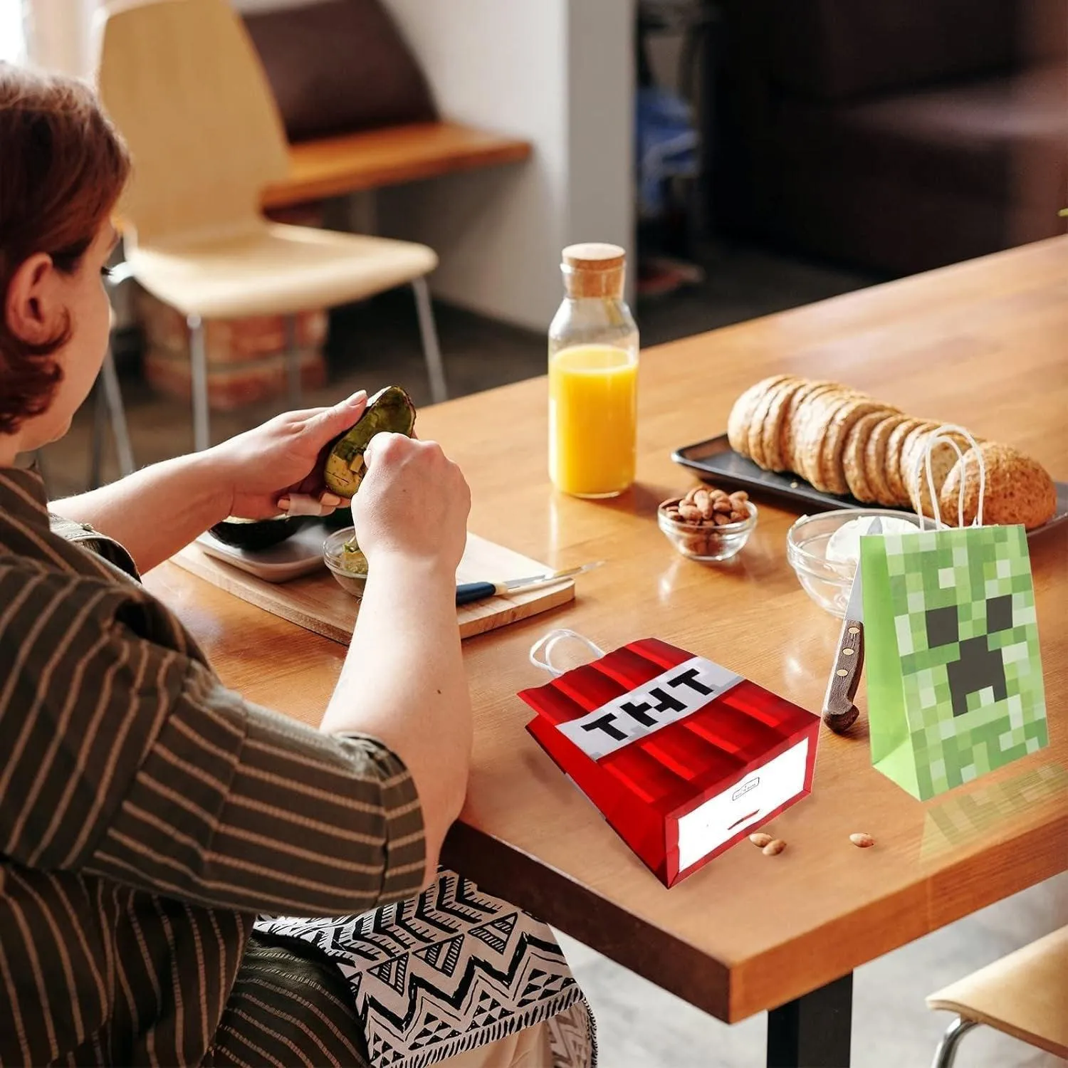 Fun Pixel Themed Gift Bag 40PCS