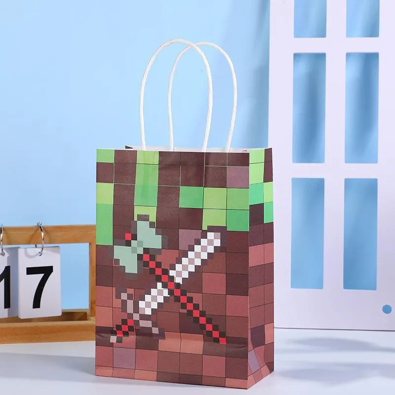 Fun Pixel Themed Gift Bag 40PCS