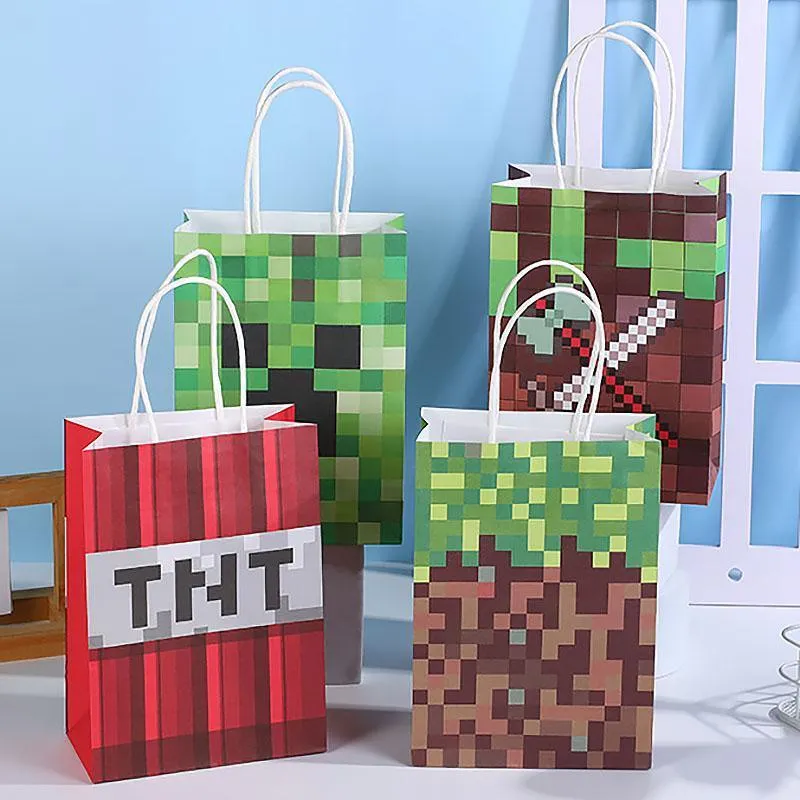 Fun Pixel Themed Gift Bag 40PCS