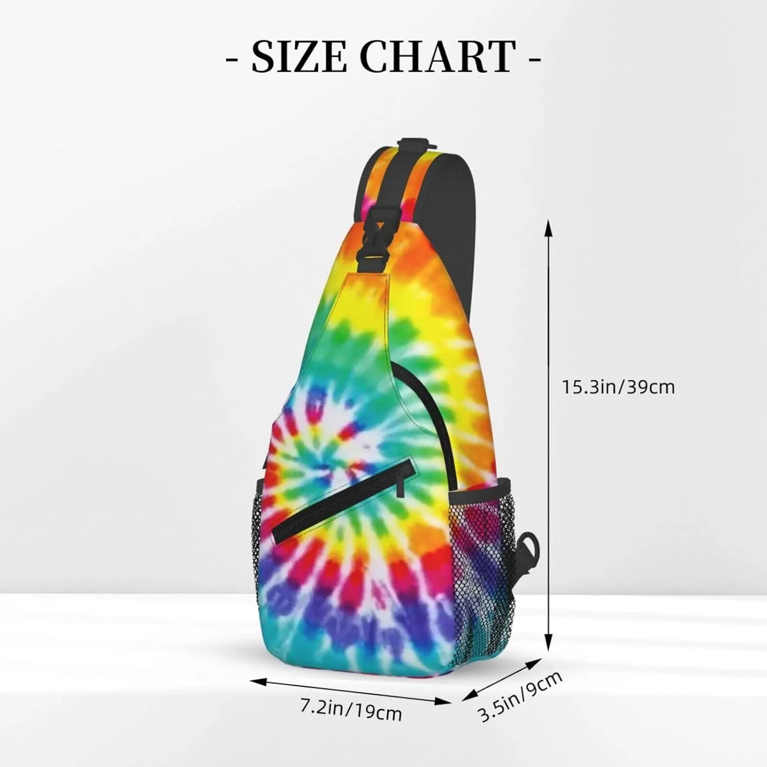Gay Rainbow Lips Pride Sling Bag Casual Chest Bags Adjustable Crossbody Bag Shoulder Backpack For Travel Hiking