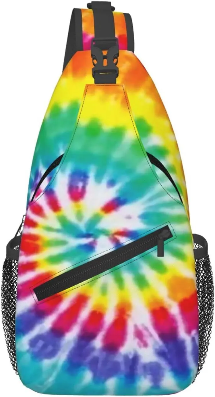 Gay Rainbow Lips Pride Sling Bag Casual Chest Bags Adjustable Crossbody Bag Shoulder Backpack For Travel Hiking