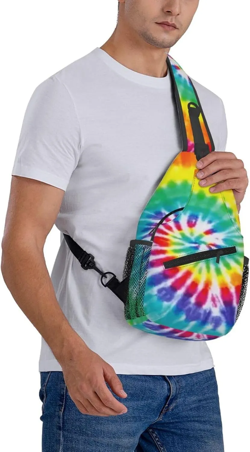 Gay Rainbow Lips Pride Sling Bag Casual Chest Bags Adjustable Crossbody Bag Shoulder Backpack For Travel Hiking