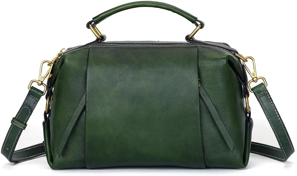 Genuine Leather Crossbody Bags for Women Wristlets Handbags Purse Small Satchel Clutch Shoulder Bag