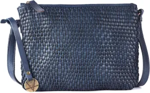 Genuine Leather Crossbody Sling Bag for Women - Trendy Casual Office Bag with Adjustable Strap