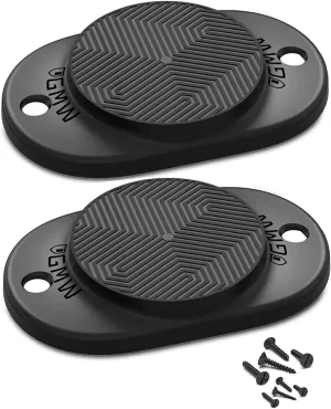 GMW Gun Magnet [2-Pack] | 30 lbs. Rating Magnetic Mount | HQ Rubber Coated Buckler Series for Car, Truck, Desks, Safes, and Walls | Indoor Racks | Concealed Holder for Handgun