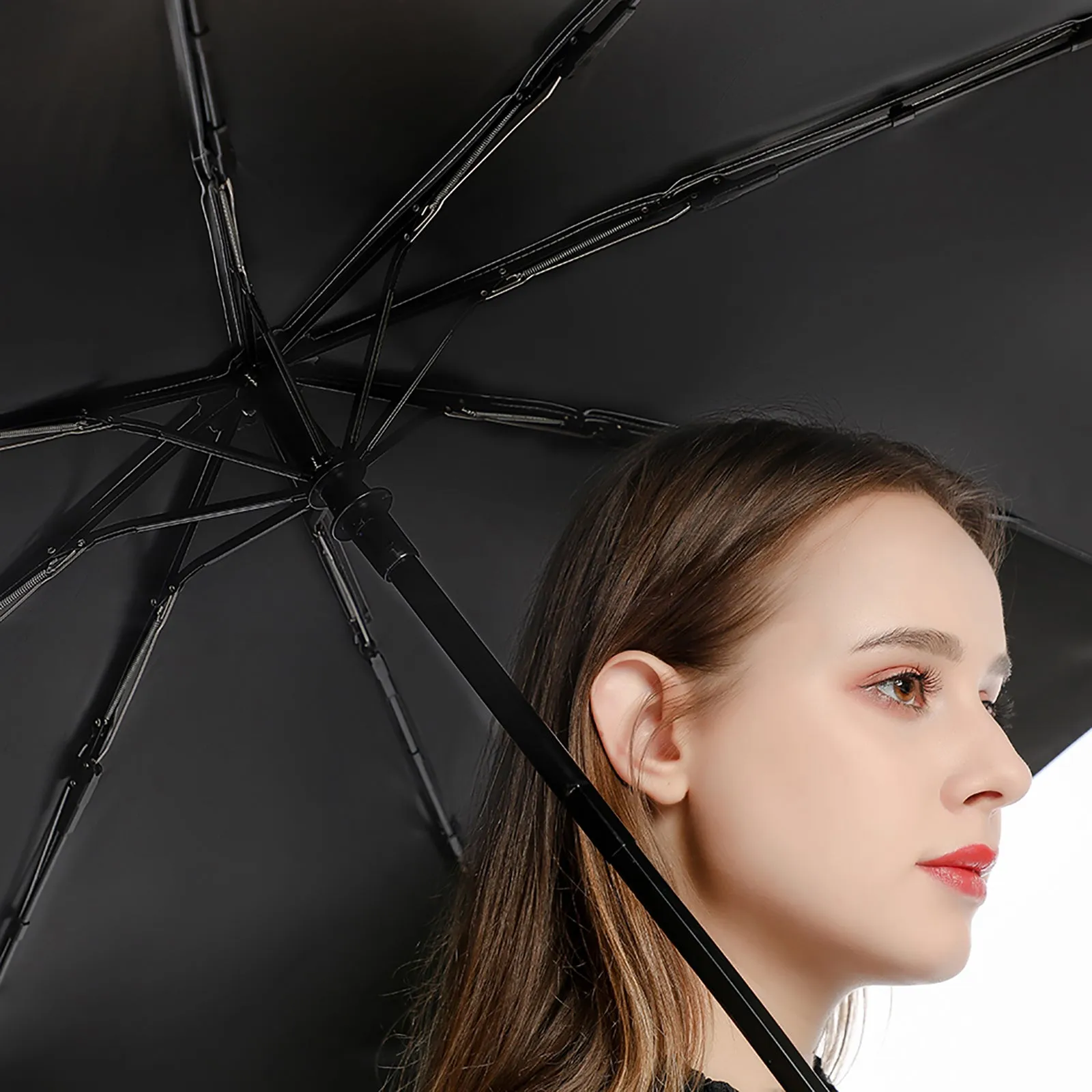 Goddess Morrigan Auto Umbrella with Printed Pattern Outside ZYS03-8K