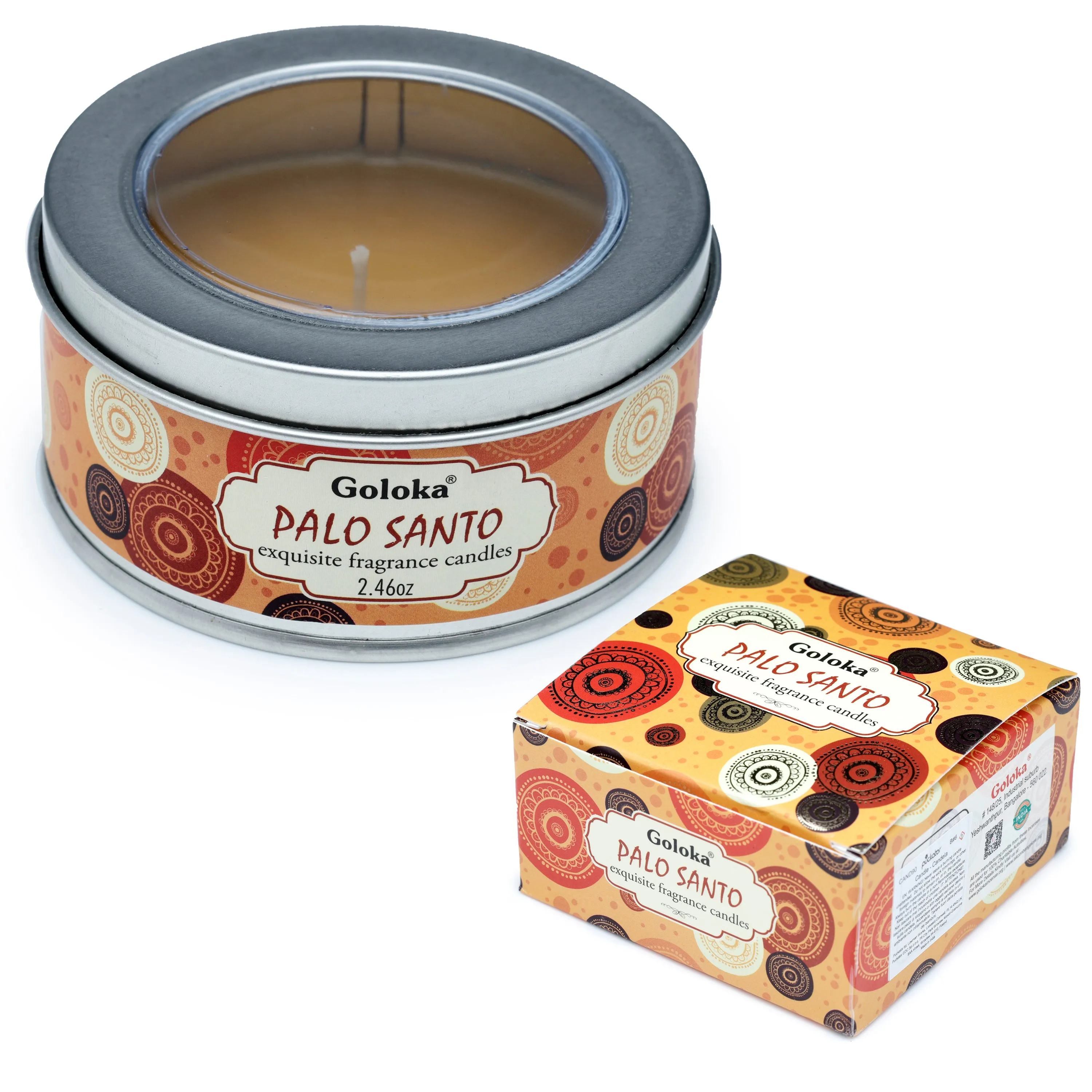 Goloka Palo Santo Soya Wax Candle Tin