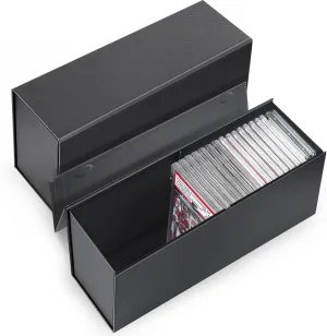 Graded Sports Card Storage Box, PSA Storage Box, Trading Card Case, Graded Slab Case Compatible with PSA, BGS, SGC-2 Pack
