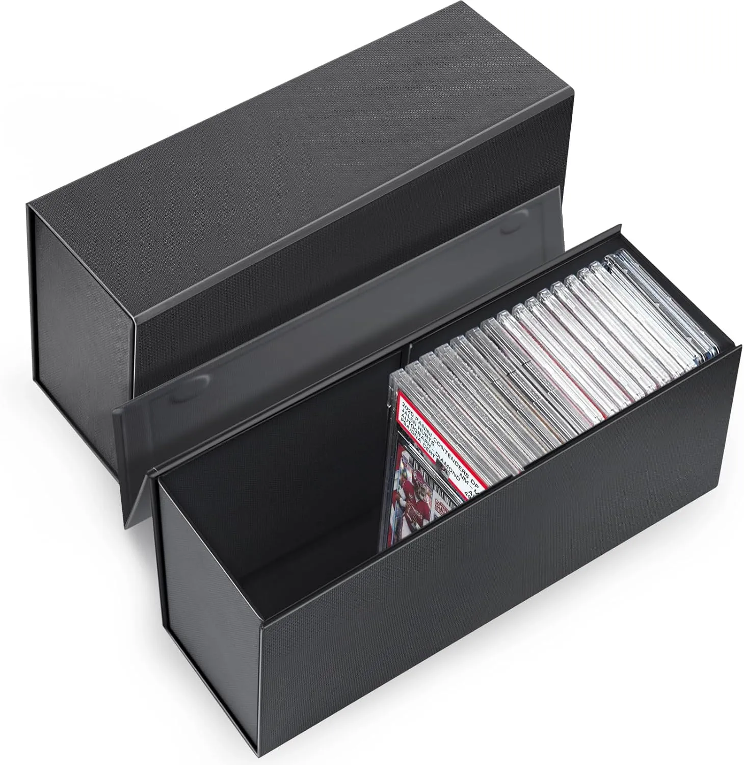 Graded Sports Card Storage Box, PSA Storage Box, Trading Card Case, Graded Slab Case Compatible with PSA, BGS, SGC-2 Pack