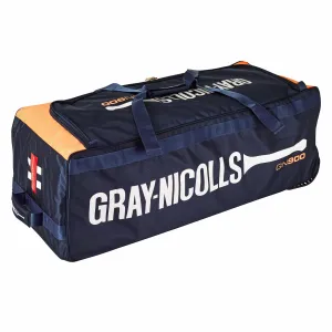 Gray Nicolls GN 900 Cricket Wheel Bag - Navy/Orange