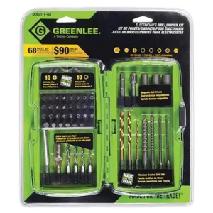 Greenlee® DRILL DRIVER BIT KIT (POP), DDKIT-1-68