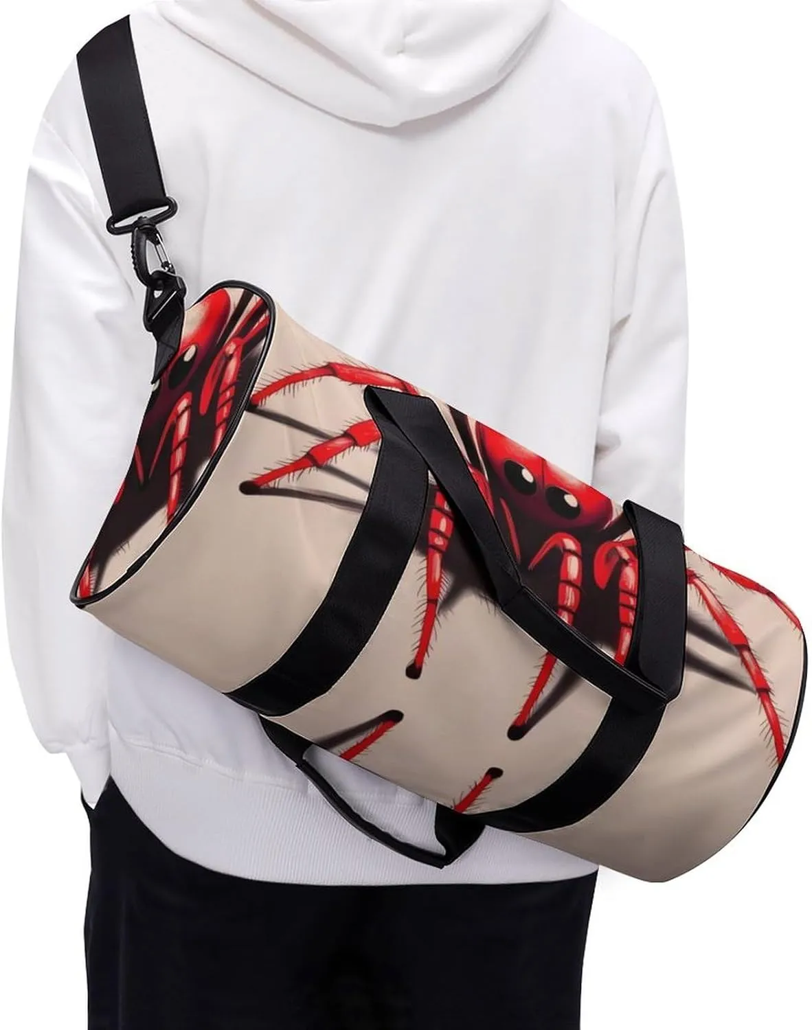 Gym Bag Adorable Animal Duffel Bag for Men Women Overnight Bag with Shoe Compartment Workout Bags