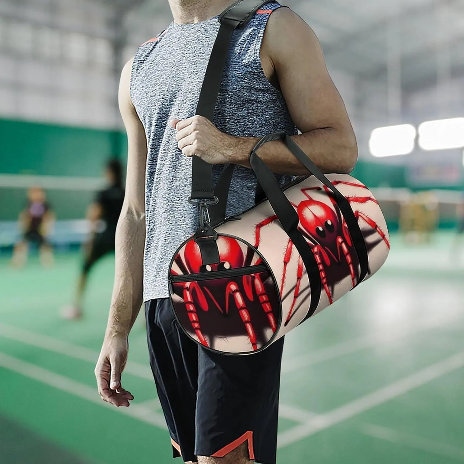 Gym Bag Adorable Animal Duffel Bag for Men Women Overnight Bag with Shoe Compartment Workout Bags