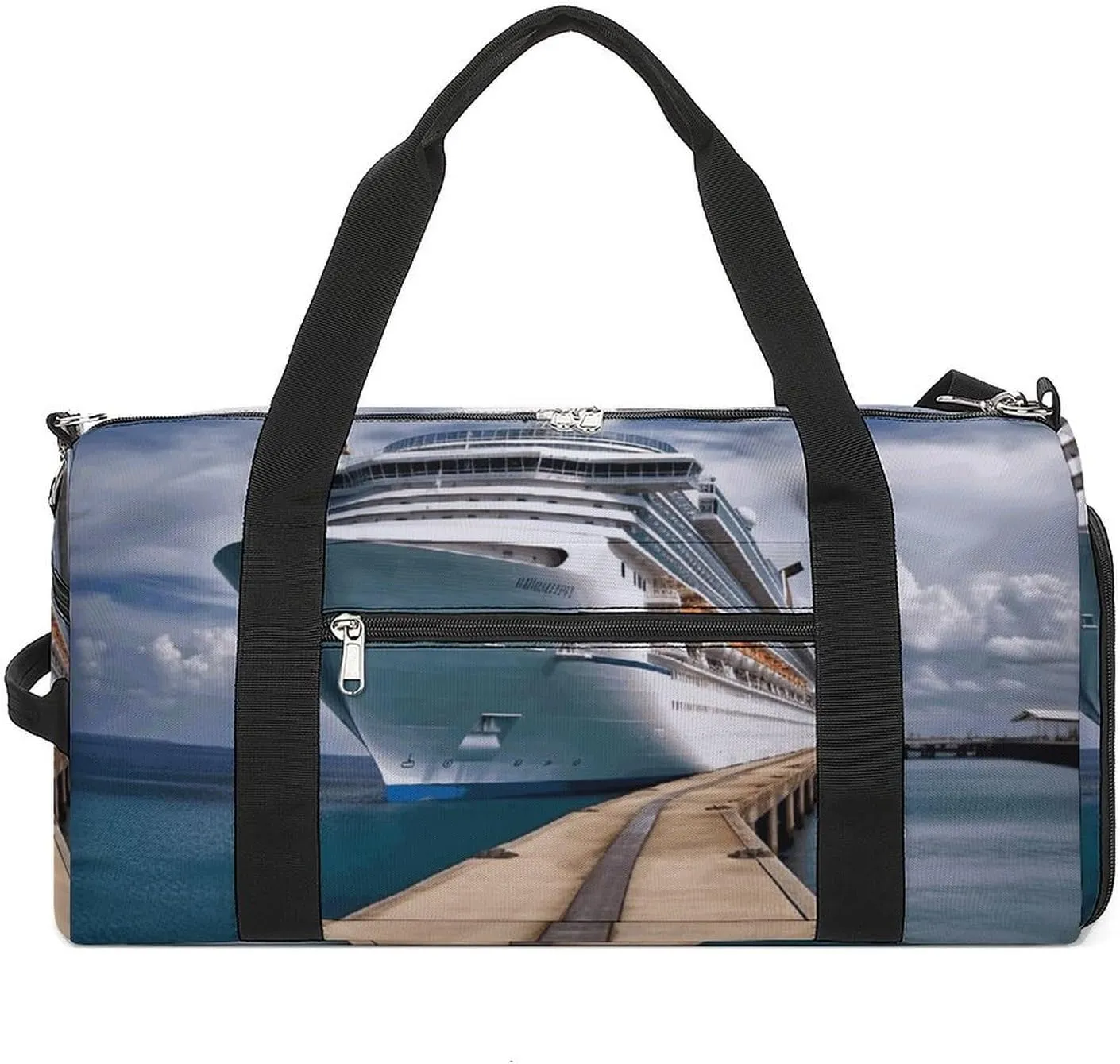 Gym Bag Cruise Ship Duffel Bag for Men Women Travel Overnight Bag with Shoe Compartment Workout Bags