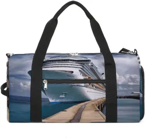 Gym Bag Cruise Ship Duffel Bag for Men Women Travel Overnight Bag with Shoe Compartment Workout Bags