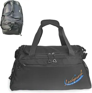 Gym Bag for Men with Shoe Compartment & Wet pocket, Sports bag for men, Tactical Duffle Bag for Men, Multipurpose Weekender Overnight Bag for Travel, Sports, Fitness & Workout (Black)