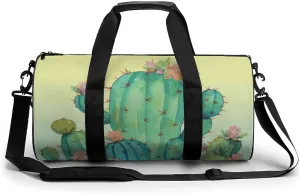 Gym Bags Small Funny Green Duffel Bag Overnight Bag with Shoe Compartment Carryon Bag for Men Women