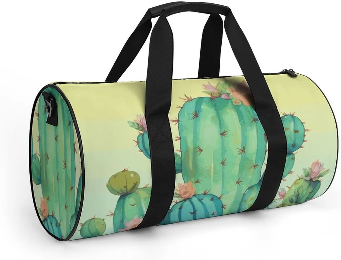 Gym Bags Small Funny Green Duffel Bag Overnight Bag with Shoe Compartment Carryon Bag for Men Women