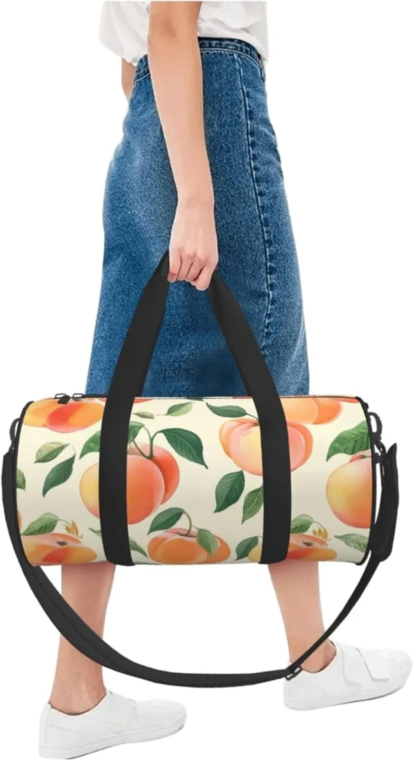 Gym Bags Small Peach Duffel Bag Overnight Bag with Shoe Compartment Carryon Bag for Men Women