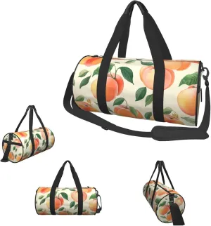 Gym Bags Small Peach Duffel Bag Overnight Bag with Shoe Compartment Carryon Bag for Men Women