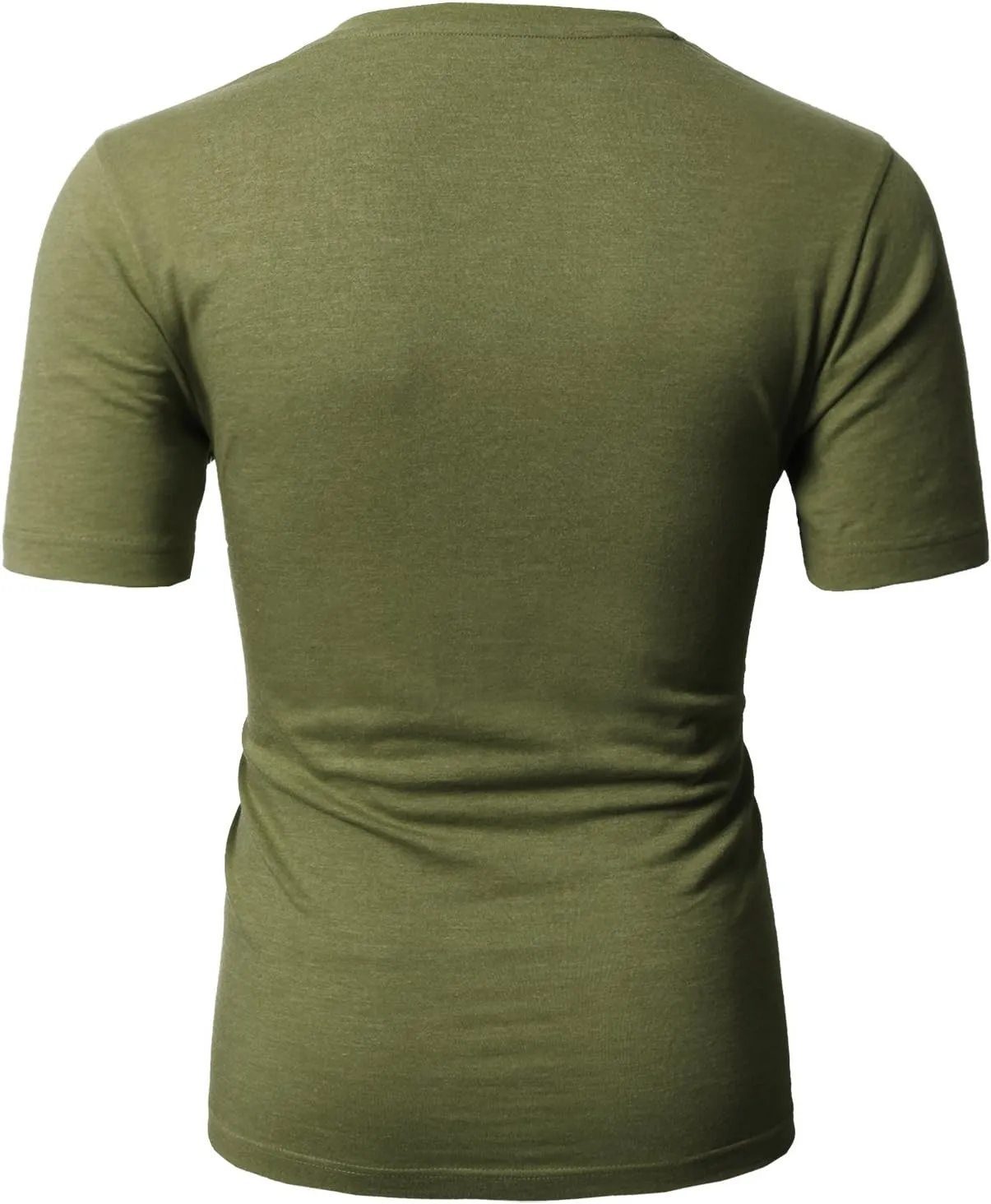 H2H Mens Casual Slim Fit Short Sleeve T-Shirts Soft Lightweight V-Neck/Crew-Neck Size XS to 3XL