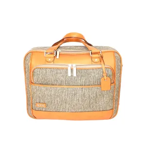 Hartmann Tweed Belting Briefcase Natural Tweed