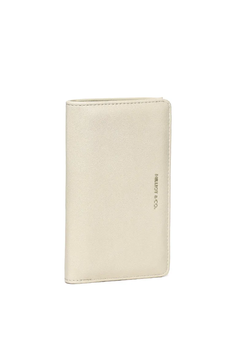 Heya Top-Zip Short Wallet (Beige)