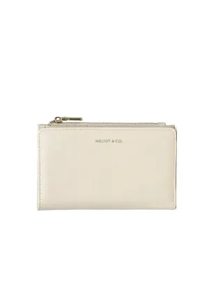 Heya Top-Zip Short Wallet (Beige)