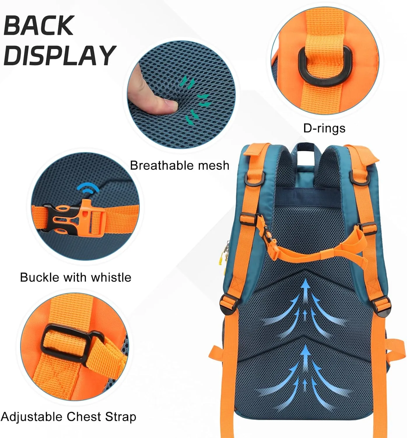 Hiking Backpack for Women and Men 30L Waterproof Hiking Daypack Lightweight Camping Backpack for Urban Travel Cycling Biking