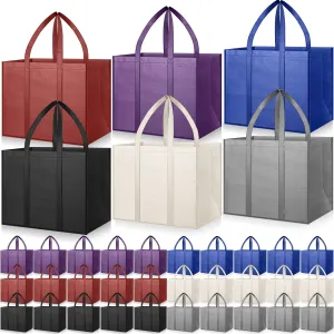 Hillban 30 Pack Reusable Grocery Bags Bulk Large Shopping Bags Washable Foldable Heavy Duty Totes Storage Bags with handles