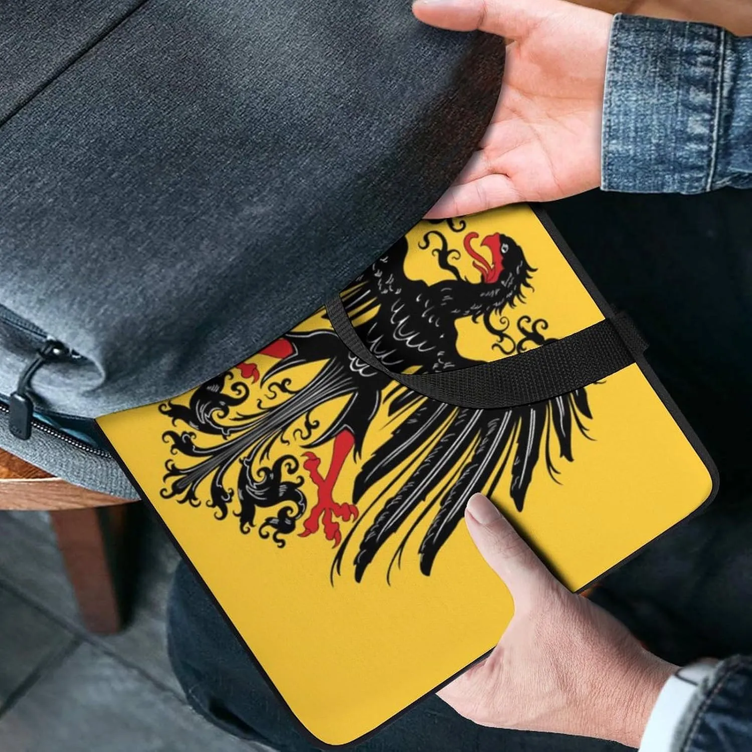Historical Flag of Holy Roman Empire Laptop Sleeve Bag Computer Protective Carrying Case Cover with Handle for Travel Work 10inch, style
