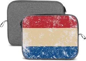 Holland Vintage Flag Laptop Sleeve Slim Laptop Bag Snowflake Cloth Laptop Case Travel Gear for Unisex 13inch