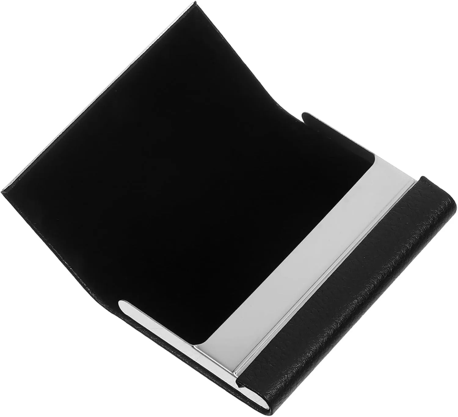 Housoutil Business Card Holder Case Box Organizer for Credit Name Cards Portable Design for Women Men for Suit Pocket Handbag