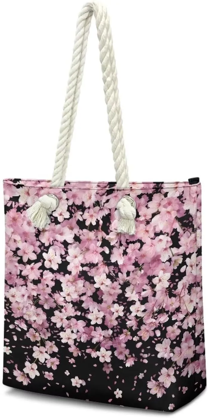 HUGS IDEA Women's Top Handle Bag Casual Grocery Totes Beach Handbags for Teens Shoulder Bags