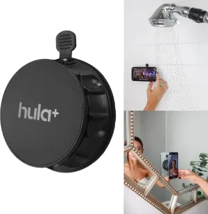 hula  MagSafe Phone Holder Portable Mount, Reusable Stand for Shower, Mirror, Kitchen, Window, & Bathroom Compatible with MagSafe Adjustable Rotation for Content, TikTok, Movies & Music