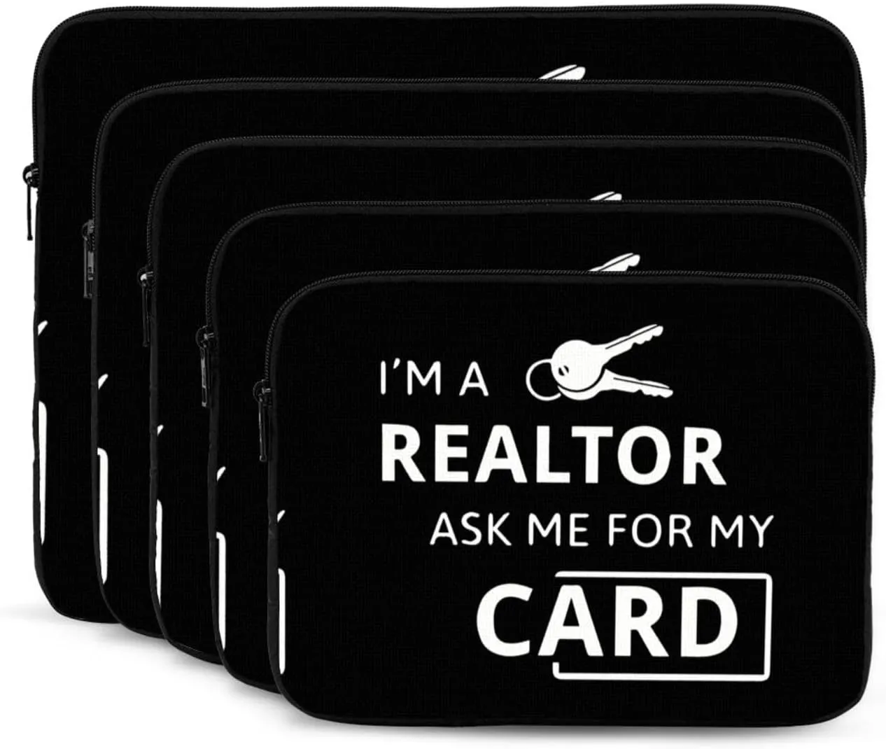 I'm A Realtor Ask Me Print Laptop Case Water-Resistant Protective Laptop Bags Business Lightweight Computer