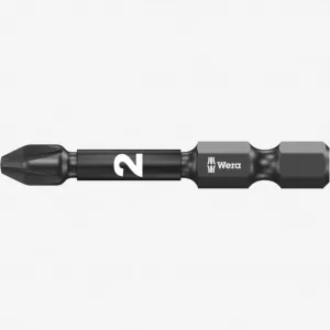 IMPAKTOR PZ#2 x 50mm Pozidriv DIAMOND COATED POWER BIT (WERA)