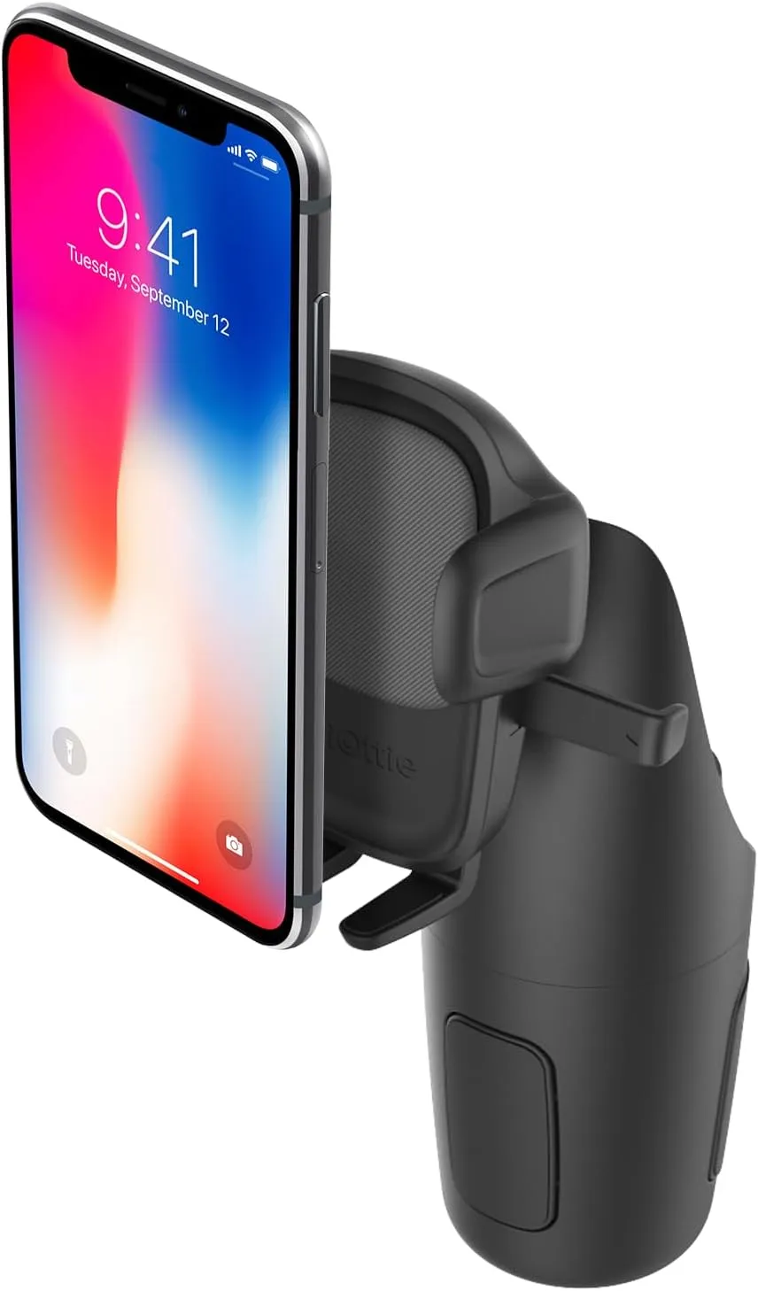 iOttie Easy One Touch 5 Cup Holder Mount - Universal Car Mount Phone Holder for iPhone, Google, Samsung, Moto, Huawei, Nokia, LG, and all other Smartphones