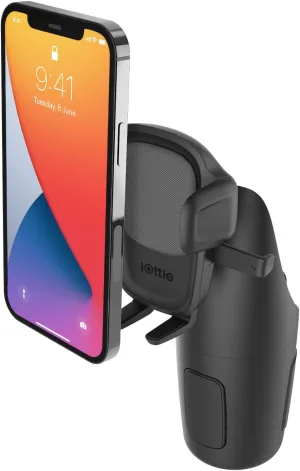 iOttie Easy One Touch 5 Cup Holder Mount - Universal Car Mount Phone Holder for iPhone, Google, Samsung, Moto, Huawei, Nokia, LG, and all other Smartphones
