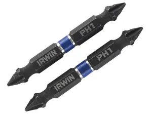 IRWIN Impact Double Ended Screwdriver Bits Phillips Ph1 60Mm Pack Of 10