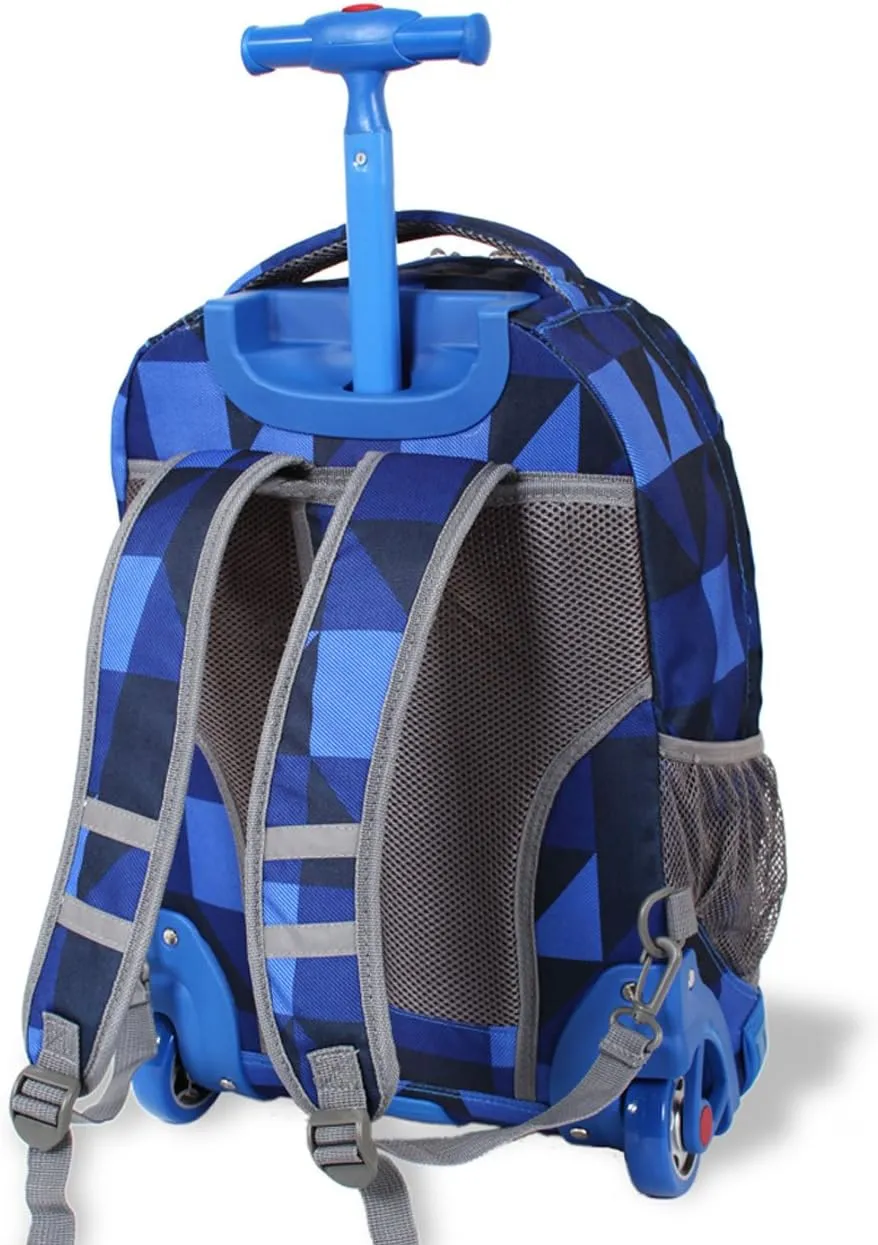 J World New York Sunrise Rolling Backpack, Garden Purple, One Size