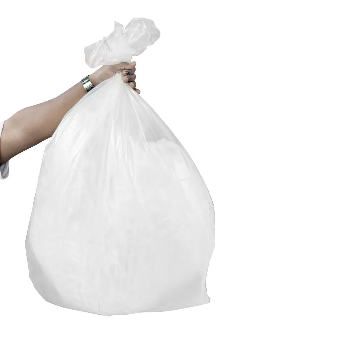 Jantex Heavy Duty Bin Bags Clear 120Ltr (Pack 100)