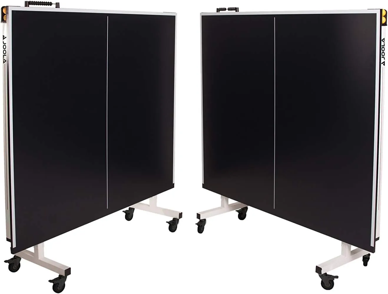JOOLA Rally TL Professional MDF Indoor Ping Pong Table w/Quick Clamp Table Tennis Net & Post Set - 10 Minute Easy Assembly - Corner Ball Holders - Tournament Quality - Includes Playback Mode