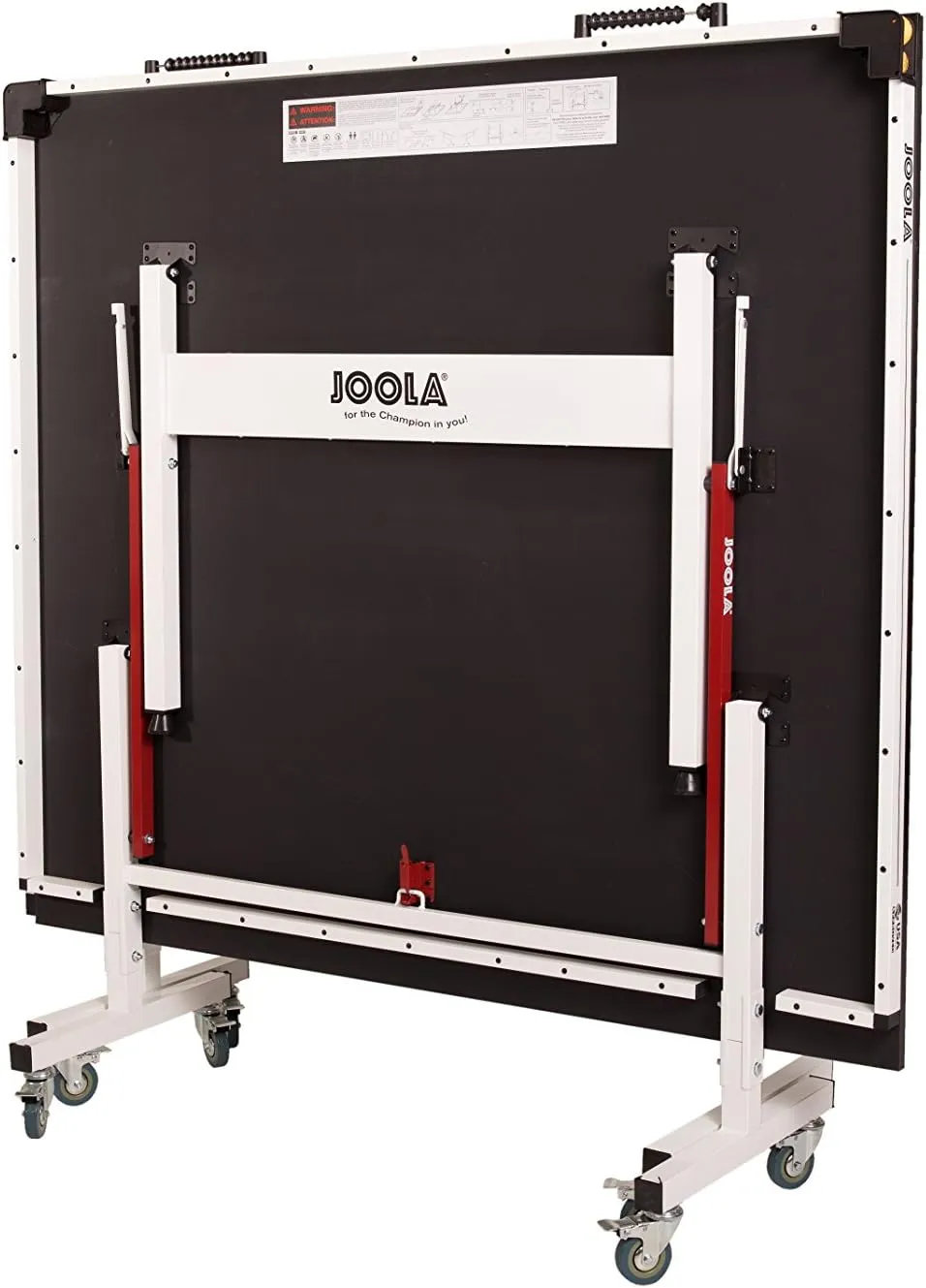 JOOLA Rally TL Professional MDF Indoor Ping Pong Table w/Quick Clamp Table Tennis Net & Post Set - 10 Minute Easy Assembly - Corner Ball Holders - Tournament Quality - Includes Playback Mode