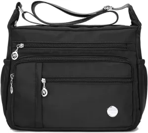 KARRESLY Women's Shoulder Bags Travel Handbag Messenger Cross Body Nylon Bags with Lots of Pockets