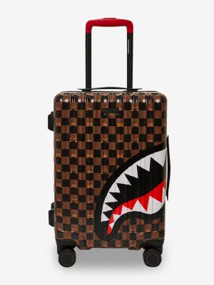 Kids Peeking Character Check Luggage in Brown (55cm)