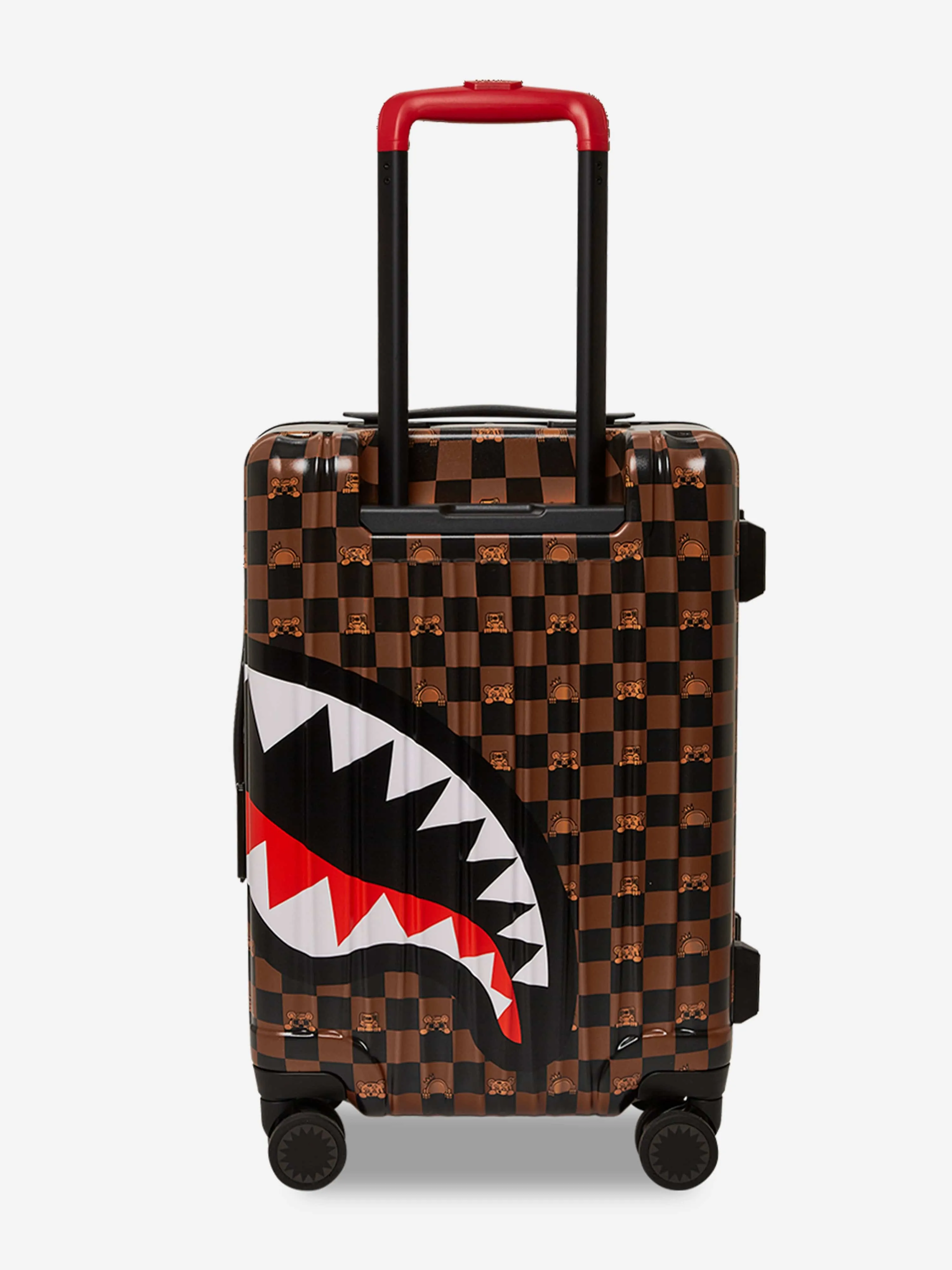 Kids Peeking Character Check Luggage in Brown (55cm)