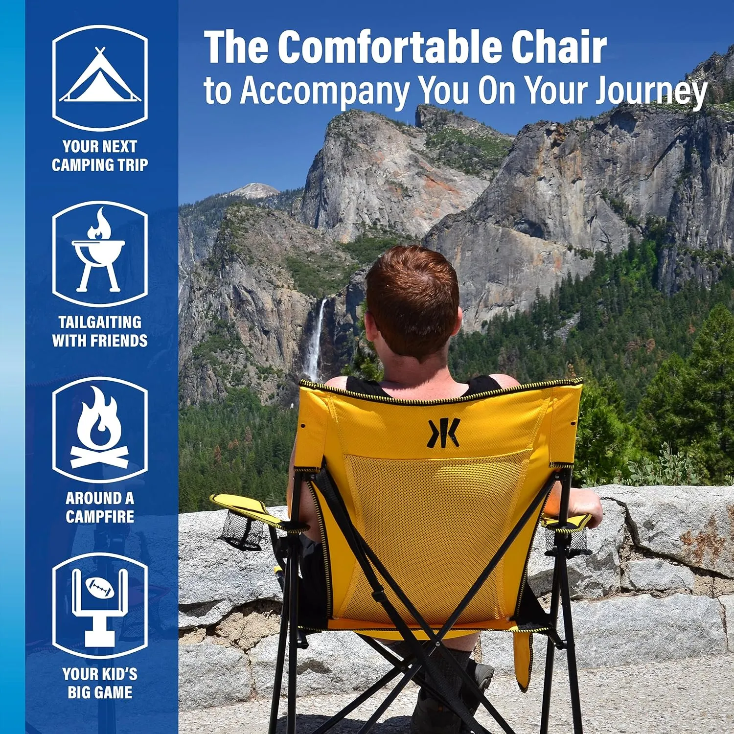 Kijaro Dual Lock Portable Camping Chairs - Enjoy the Outdoors with a Versatile Folding Chair, Sports Chair, Outdoor Chair & Lawn Chair - Dual Lock Feature Locks Position – Ireland Green