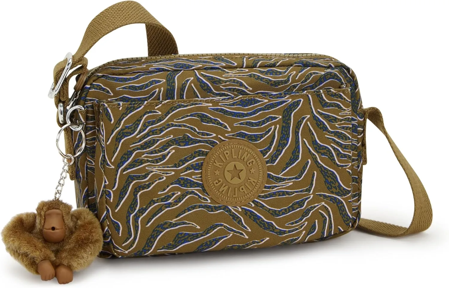Kipling Women's Abanu Crossbody Bag, Lightweight, Adjustable Waist Pack with Multi-Compartment Zip Pockets