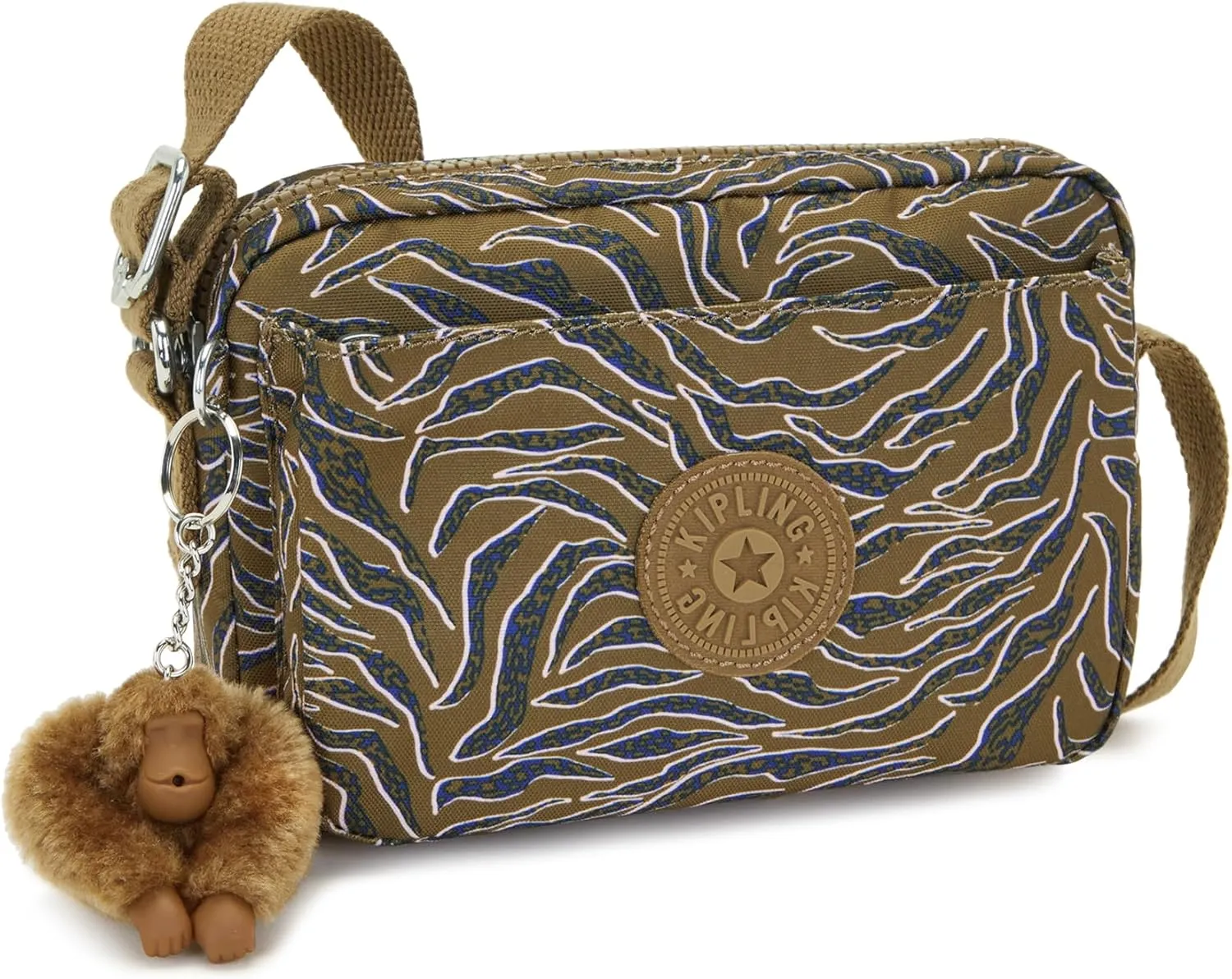 Kipling Women's Abanu Crossbody Bag, Lightweight, Adjustable Waist Pack with Multi-Compartment Zip Pockets
